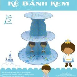 Kệ Bánh Kem Sinh Nhật chủ đề Hoàng Tử