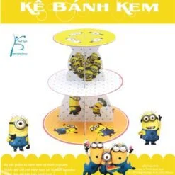 Kệ Bánh Kem Sinh Nhật Chủ Đề Minion