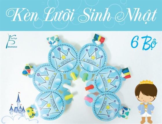 Kèn Lưỡi sinh nhật Chủ Đề Hoàng Tử