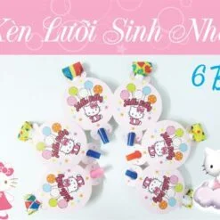 Kèn Lưỡi Sinh Nhật Chủ Đề Kitty