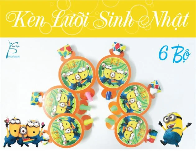 kenluoisinhnhatminion5286-9032 Kèn Lưỡi Sinh Nhật Chủ Đề Minion