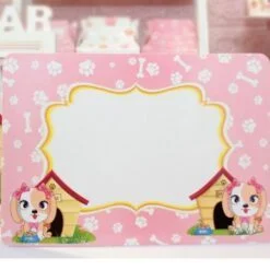 Khung ảnh sinh nhật bé gái tuổi chó ngang