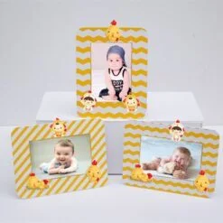 Tem khung hình sinh nhật bé trai tuổi gà