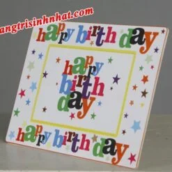 Khung Hình Sinh Nhật đặt bàn  Happy Birthday