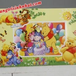 Khung Hình Sinh Nhật đặt bàn Gấu Pooh
