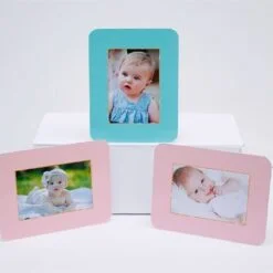 Khung hình sinh nhật màu hồng xanh min