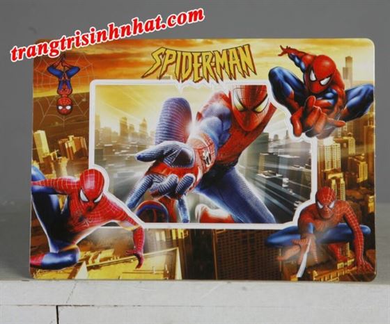 Khung Hình trang trí Sinh Nhật đặt bàn Spiderman ( Người Nhện )