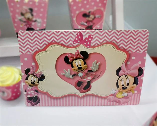 khung-hinh-trang-tri-sinh-nhat-minnie khung ảnh sinh nhật minnie