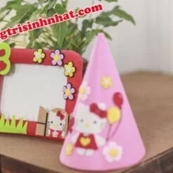 Nón Sinh Nhật Vải Nỉ Kitty