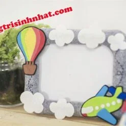 Khung Hình Sinh Nhật Vải Nỉ chủ đề Cầu Vồng