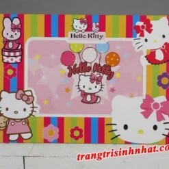 Khung hình sinh nhật đặt bàn chủ đề Kitty
