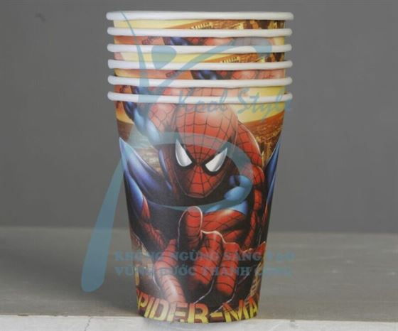 Ly Giấy Sinh Nhật Spideerman