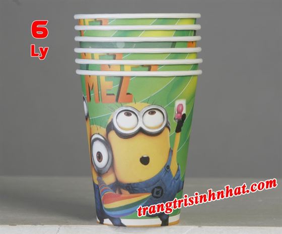 Ly giấy sinh nhật chủ đề Minion