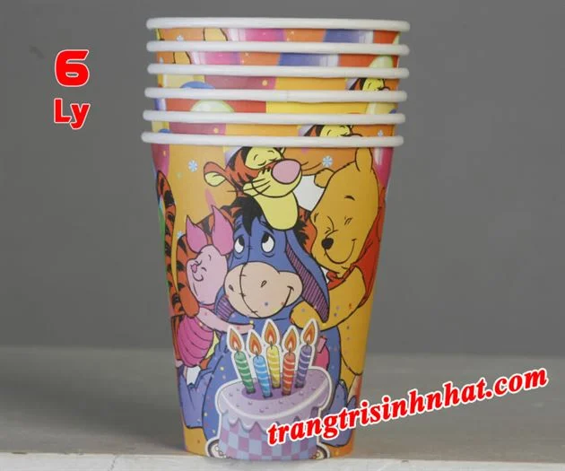 lygiaysinhnhatgaupooh4456-1692 Ly giấy sinh nhật chủ đề Gấu Pooh