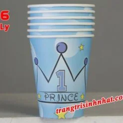 Ly giấy sinh nhật chủ đề Hoàng Tử
