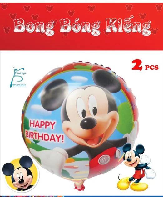 mickey-4353-1 Bong Bóng Kiếng Sinh Nhật Mickey