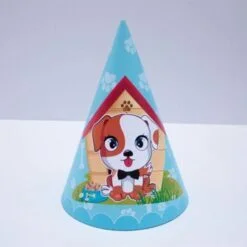 Nón sinh nhật bé trai tuổi chó màu xanh