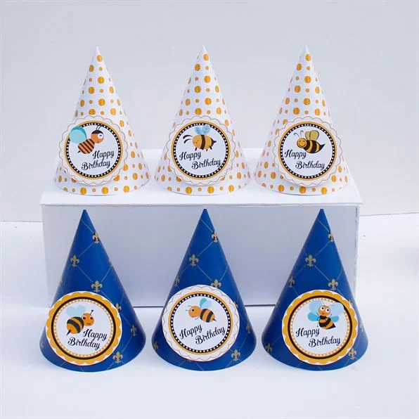 non-sinh-nhat-con-ong-mau-xanh-hoang-gia-1 Nón sinh nhật Bé Ong màu xanh hoàng gia
