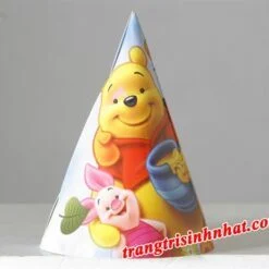 Nón sinh nhật chủ đề Gấu Pooh