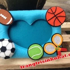 Khung Hình Sinh Nhật Vải Nỉ Thể Thao