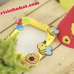 Nón Sinh Nhật Vải Nỉ gấu Pooh