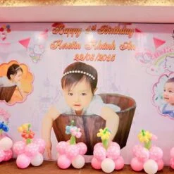Trang trí sân khấu sinh nhật Kitty
