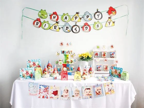 bộ phụ kiện sinh nhật Angrybird