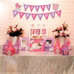 Set mini baby girl màu hồng tím