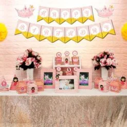 Set mini công chúa màu hồng hoàng gia