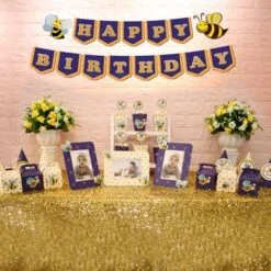 Set mini bé ong màu xanh hoàng gia
