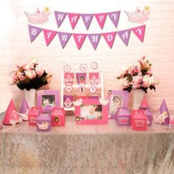 Set mini công chúa màu hồng tím