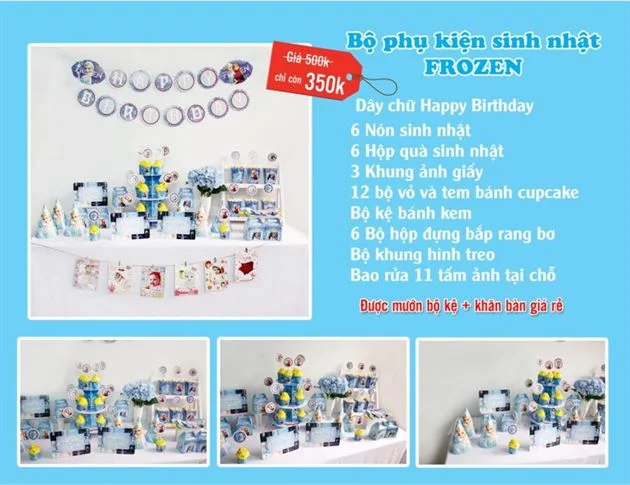 set-phu-kien-sinh-nhat-350k-frozen-cho-be-gai Set phụ kiện trang trí sinh nhật Frozen