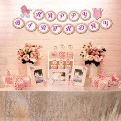 Set mini baby girl màu hồng lưới