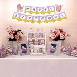 Set mini baby girl màu tím chấm bi