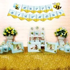 Set mini bé ong màu xanh da trời
