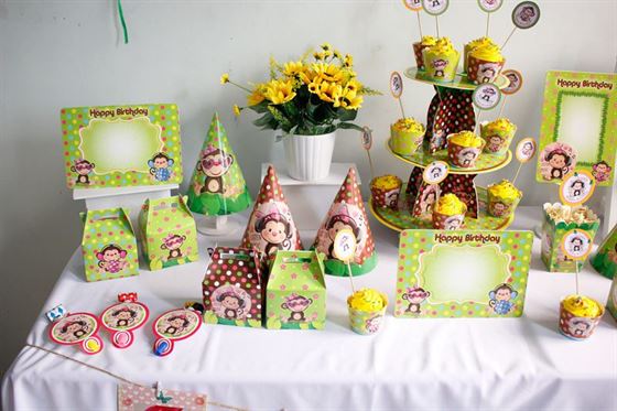 Set phụ kiện sinh nhật cho bé gái tuổi khỉ