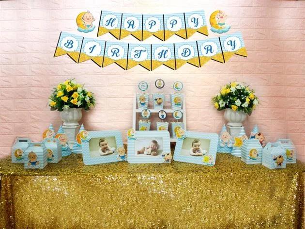 set-phu-kien-sinh-nhat-xanh-da-troi-baby-boy Set mini baby boy màu xanh da trời