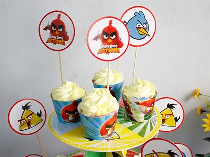 Tem bánh sinh nhật Angry Birds