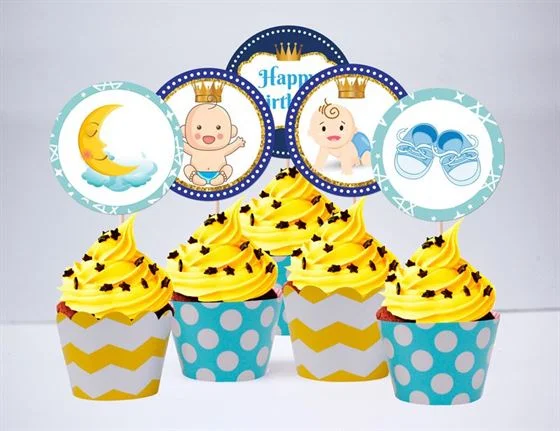 tem-banh-cupcake-baby-boy-mau-vang-xanh-min-2 Tem bánh cupcake baby boy