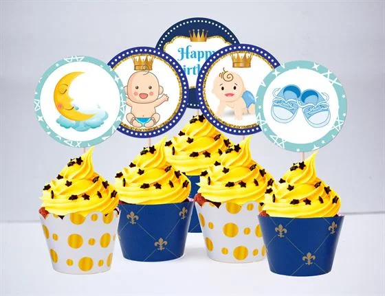tem-banh-cupcake-baby-boy-mau-xanh-hoang-gia-1 Tem bánh cupake baby boy màu xanh hoàng gia