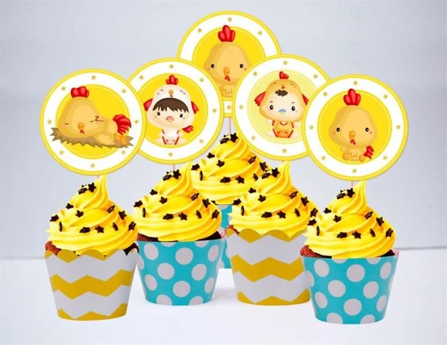 tem-banh-cupcake-be-trai-tuoi-ga-mau-vang-xanh-min-1 Tem bánh cupake bé trai tuổi gà màu vàng xanh min