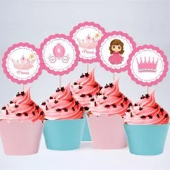 Tem bánh cupcakes Công Chúa