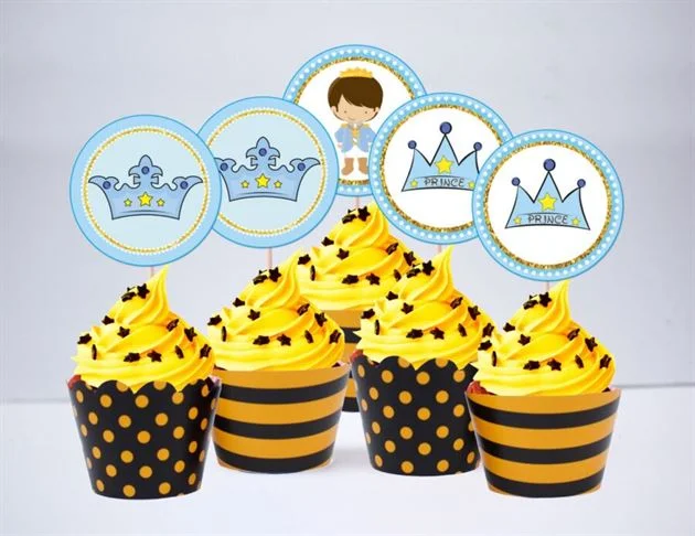 tem-banh-cupcake-hoang-tu-mau-vang-den-1 Tem bánh cupake Hoàng Tử màu vàng đen