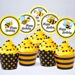Tem bánh cupcake Bé Ong