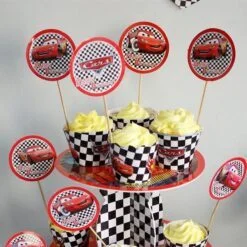 Tem Bánh Cupcake Mc Queen