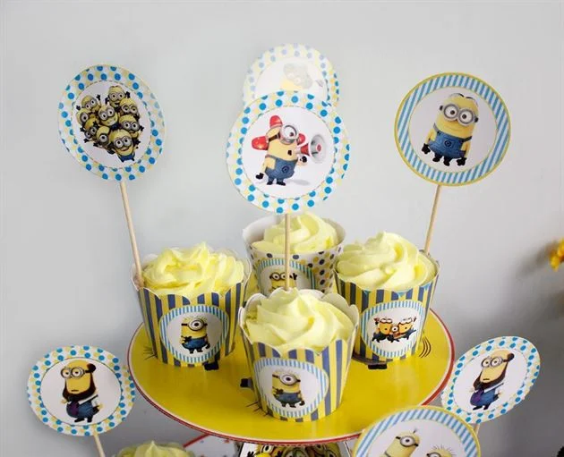 tem-banh-cupcake-minion Tem Bánh Cupcake Minion