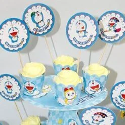 Tem bánh cupcake Doraemon
