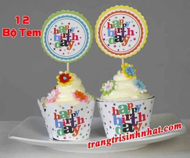 tem-banh-cupcake-sinh-nhat-happy-birthday-9581 tem banh cupcake sinh nhat happy birthday 9581