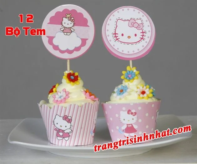tem-banh-cupcake-sinh-nhat-kitty-9529-1 Tem Bánh Cupcake Kitty