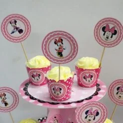 Tem Bánh Cupcake Sinh Nhật Minnie